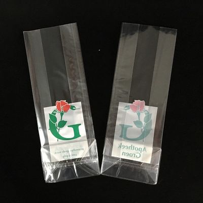 Fda Clear Square Base Cellophane Bags 1.5mil