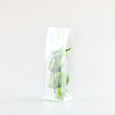 White Paper Square Bottom Cellophane Bags Moistureproof ROHS Approved