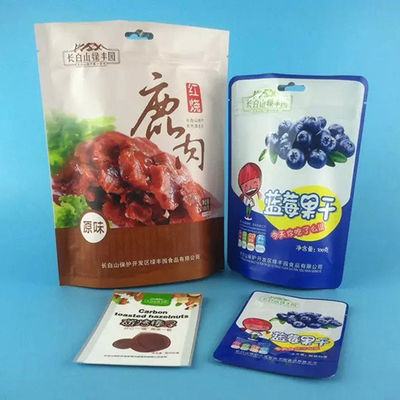 Printed Plastic Stand Up Pouch With  Multiapplication ROHS Approved