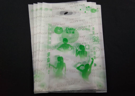 ROHS Approved Handle Shopping Bag , HDPE LDPE Custom Die Cut Handle Bags